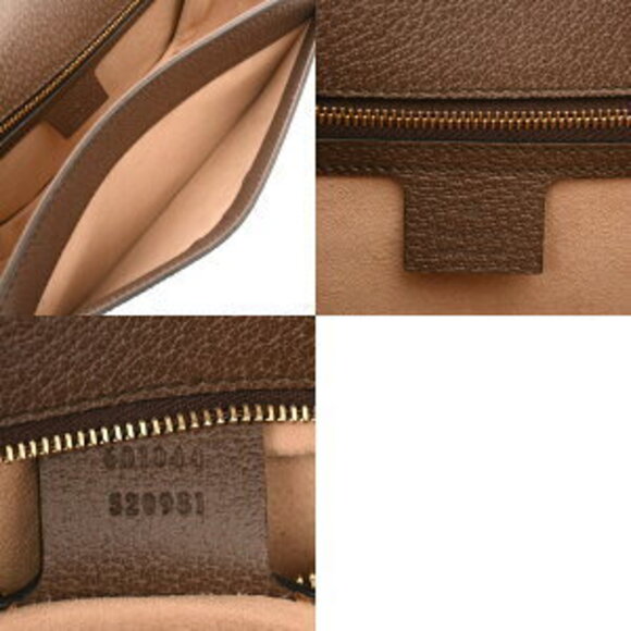 Gucci Ophidia Beige Ebony Brown GG Supreme Leather Shoulder Bag - Picture 10 of 10